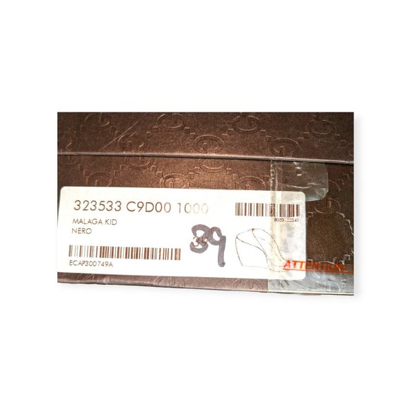 Vintage Black Leather Wedge Platform Heels Original Box Size 8 - Picture 2 of 14